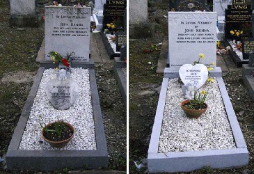Inscriptions and cleaning: BEFORE / AFTER